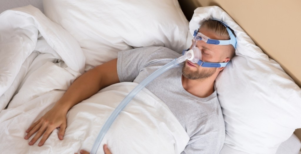 patient with CPAP mask