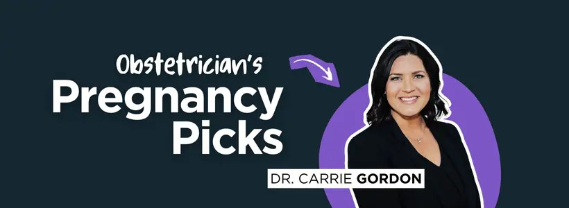 Text overlay - gifts for a pregnant friend from an ob/gyn