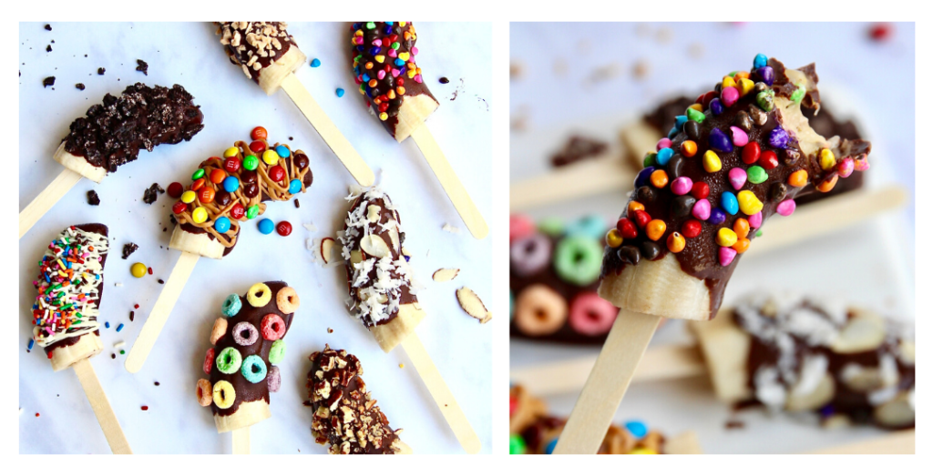 Easy Frozen Treats Banana pops