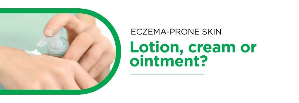 Image of someone applying lotion