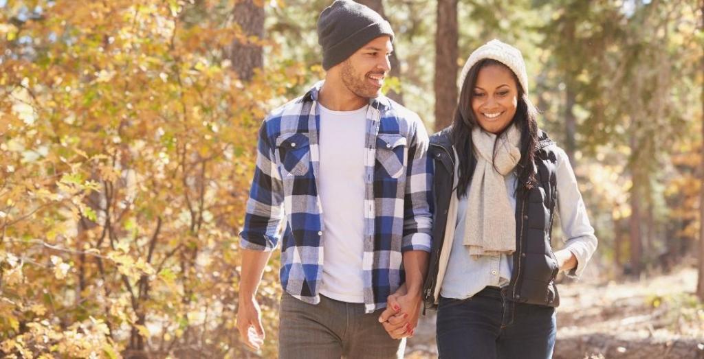 Man and Woman Walking