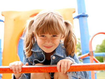 Little girl smiling